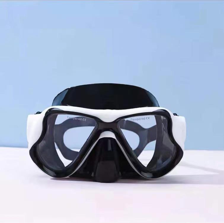 1900 Adult Snorkel Mask with Tempered Glass and Myopia-Compatible HD Anti-Fog Lens