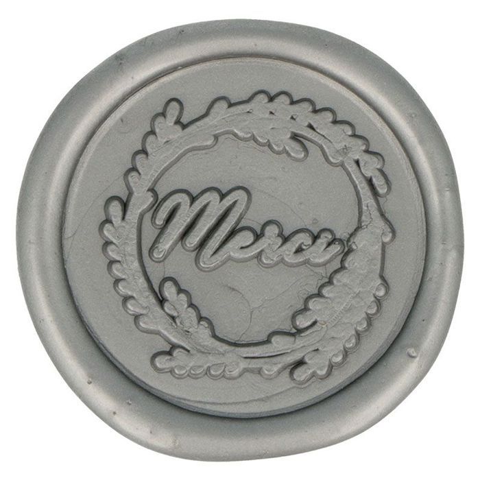 5 Silver Thank You 30mm Wax Seals