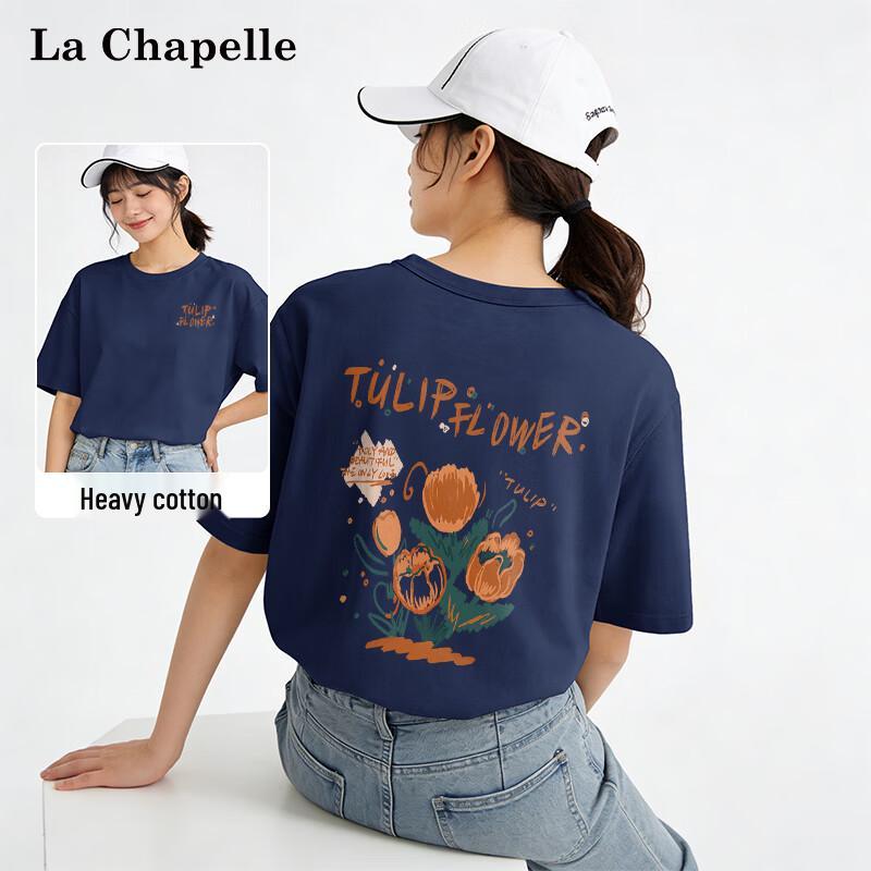La Chapelle Women s Floral Print Cotton T-Shirt XL