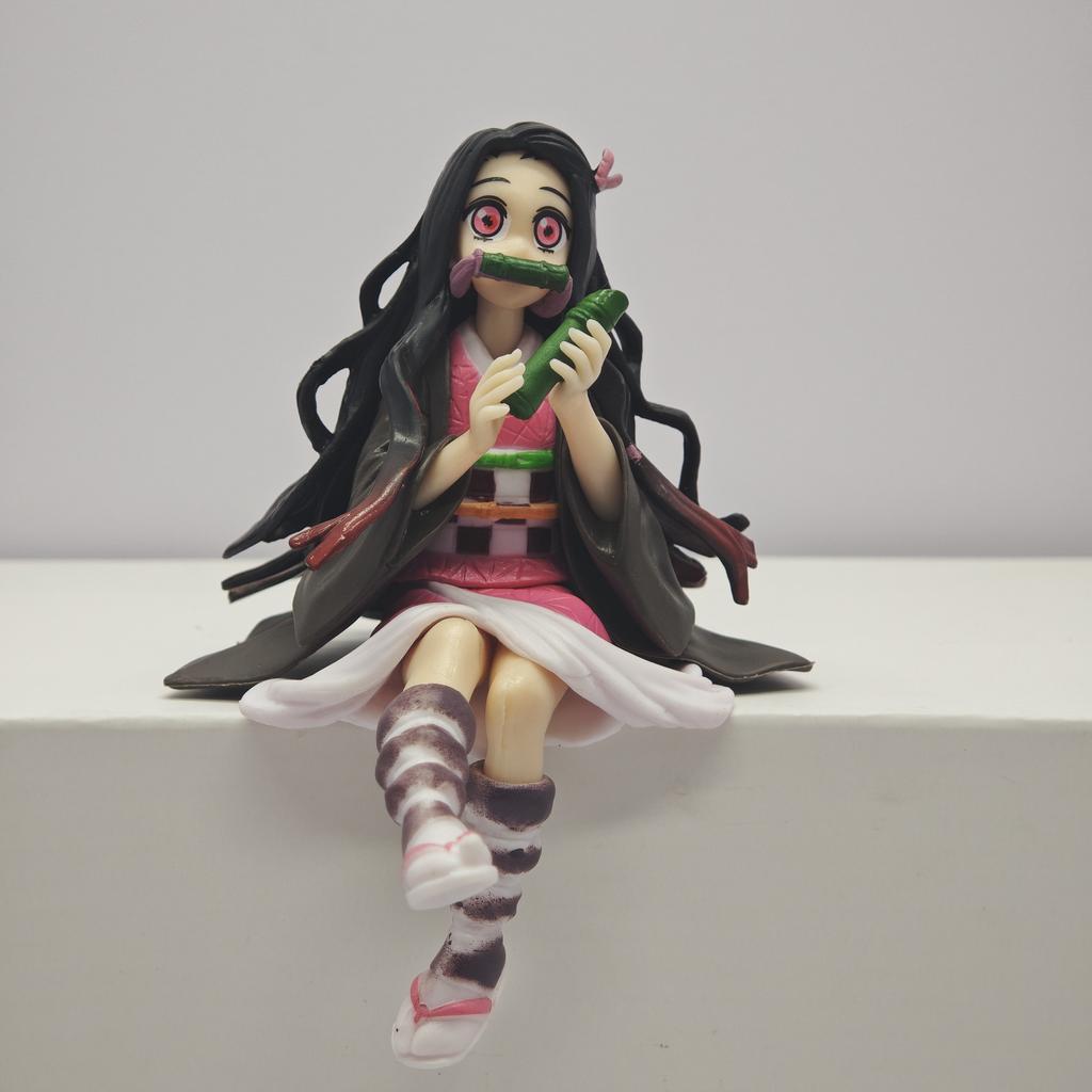 Figurki Akcji Anime Demon Slayer Tanjirou Tomioka GiyuuZenitsu Kochou Nezuko Figurka Anime Kolekcjonerska Lalka Dziecięca Zabawki dla Dzieci SS