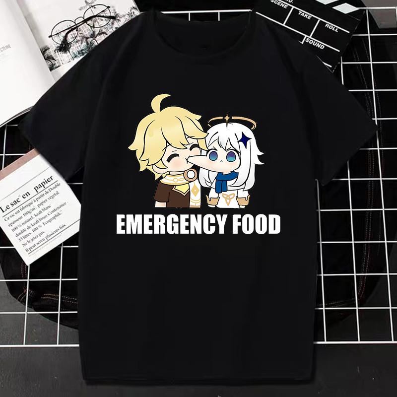 Tshirt Genshin Impact Game Tops Kawaii Impresso Grfica De Personagens Dos Jogos Clssicos Cartoon Harajuku T Streetwear Novo