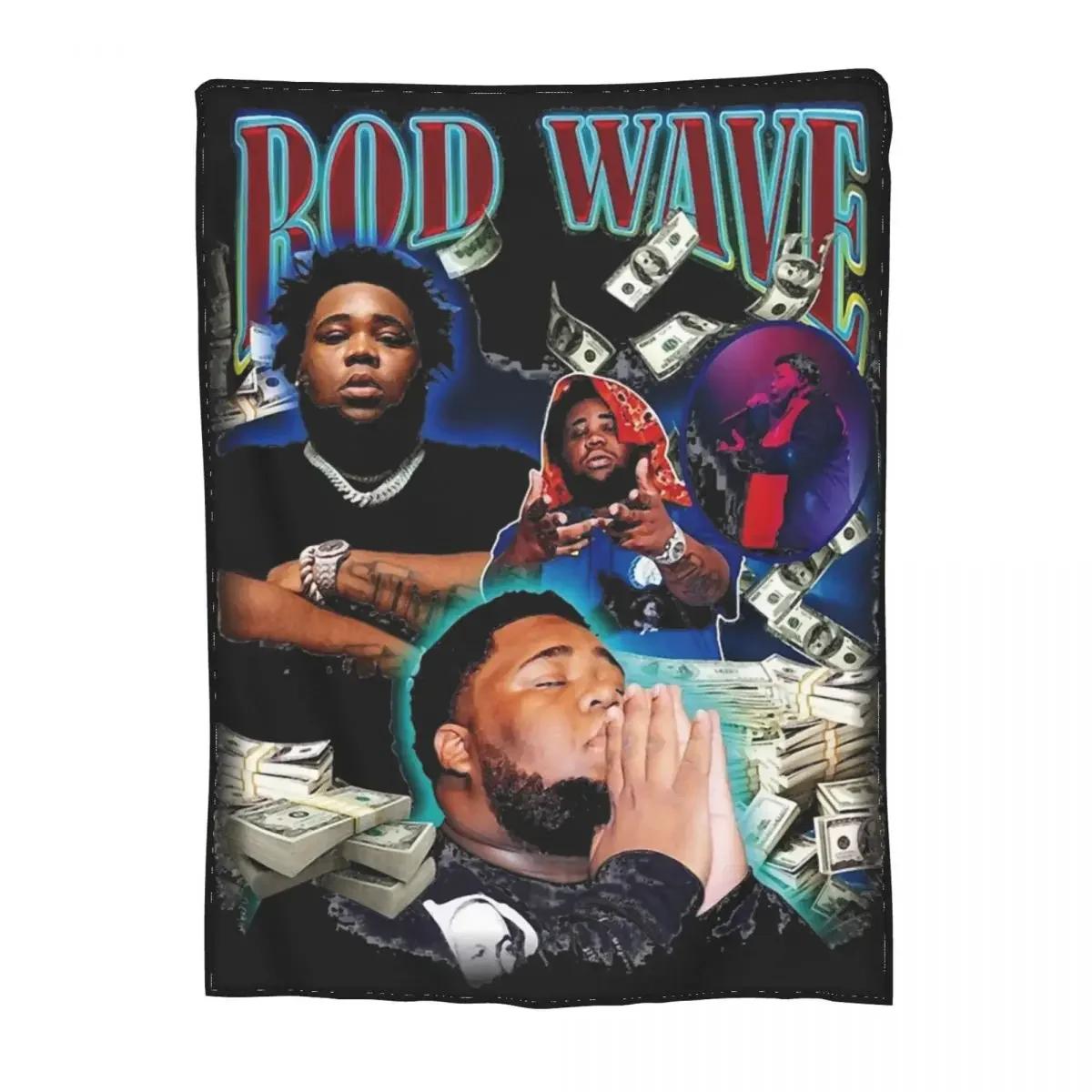 

Rod Wave Good Money Cool Rapper Blanket Flannel Bedding Bootleg Throw Blankets Cozy Lightweight for Travel Bedspread 75x90cm