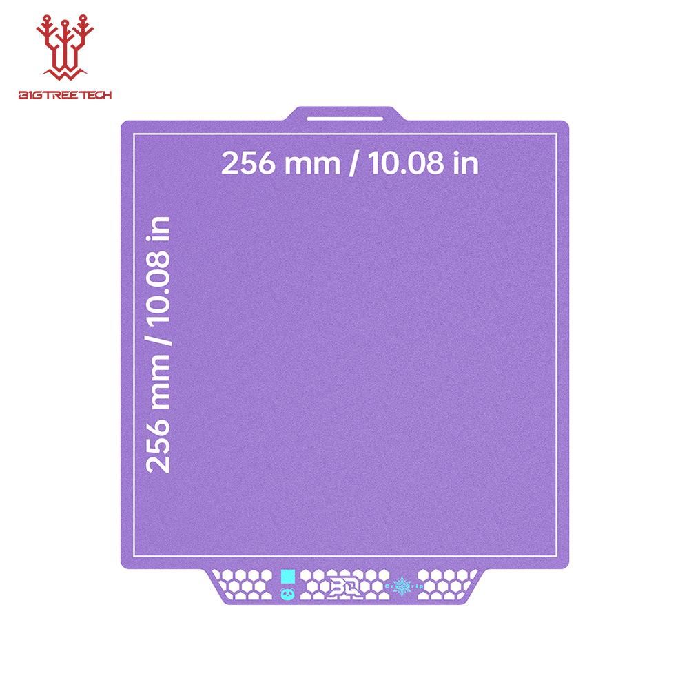 BIGTREETECH CryoGrip Pro Glacier Build Plate Multicolor 256x256mm Double Sided Spring Steel Sheet for Bambulab A1 P1 X1 X2D