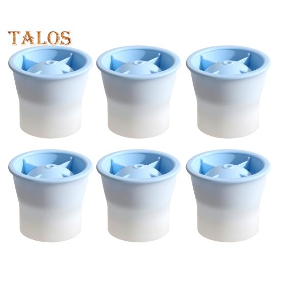 6 szt. Forma do lodu silikonowa kula do lodu producent formy do lodu klasy spożywczej łatwe uwalnianie forma do kostek lodu z pokrywkami układane jeden na drugim sferyczne foremki do lodu