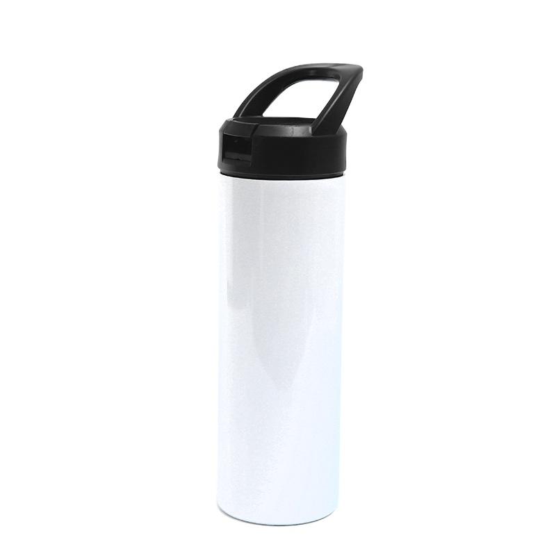 20oz Sublimation Blank Thermos Bottle Stainless Steel Insulated Cup Double Wall Vacuum Straight Tumbler Mug Handle Straw Cup 20oz
