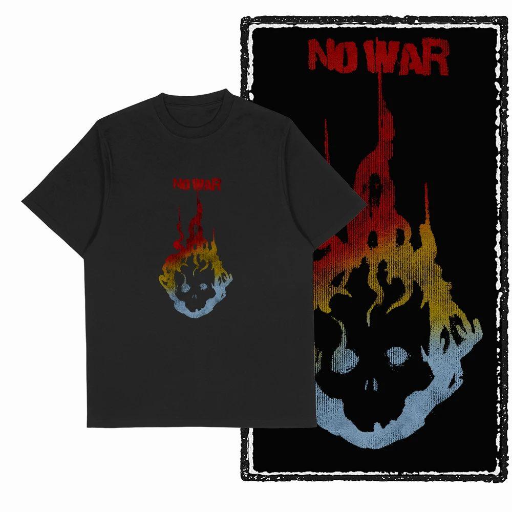 Hip Hop Y2K Top Simple Fashion Print Short Sleeve Street Wear Casual Loose T-shirt O Collar Retro T-shirt Top Unisex