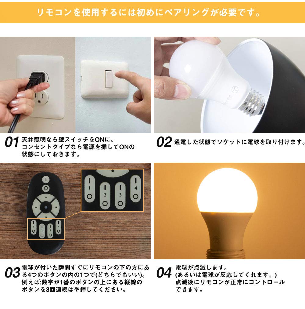 Kyodo Lighting LED Bulb E17 40W Equivalent Dimmable Color Temperature Adjustable (GT-B-5W-CT-2) Daylight WhiteWarm White 5W LED Wireless Remote
