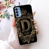 Transparent Für Oppo Reno4 4G Hülle CPH2113 Luxuriöse Krone A-Z Buchstaben 2D Flaches Muster Weicher Bumper Für Oppo Reno 4 4G Handyhülle