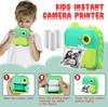 Instant Print Camera for Kids, Inkless Sticker Printer for Girls Boys Age 3-12, 20MP HD Digital Video Cameras, Mini Thermal Printer Kid Toy