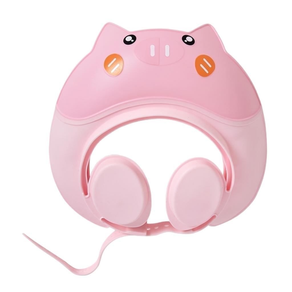 Adjustable Baby Shower Cap Toddler Water Resistant Bathing Hat Soft Flexible Protective Shampoo Shield for Kids Bathing Safety