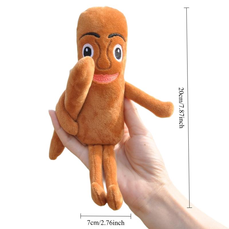 Tung Tung Sahur Plush Toy Keychains Kawaii Shark Stuffed Plushies Cute Animes Italian Brainrot Cute Doll Pendant Shark Figurine