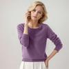 Pullover Sweaters For Women Round-neck Classic Long Sleeve Breathable Loose Soft Cozy Knitted Sweater Tops