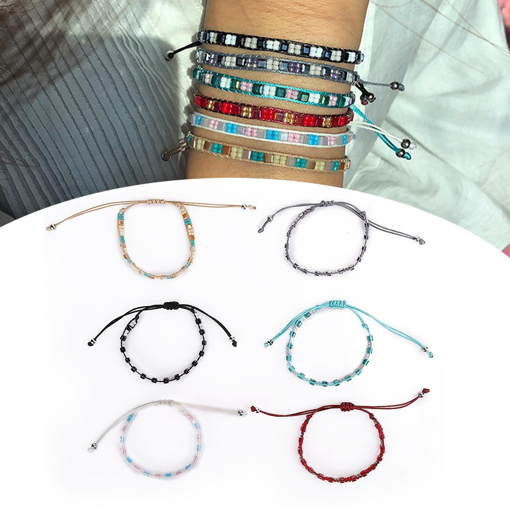 6pcs Bracelet Vintage Colorful Fashionable Personality Women Bracelet Jewelry Gift