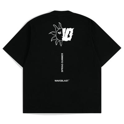 2024I Nova Camiseta Casual de Manga Curta Waveblast Camiseta Masculina Top Preto