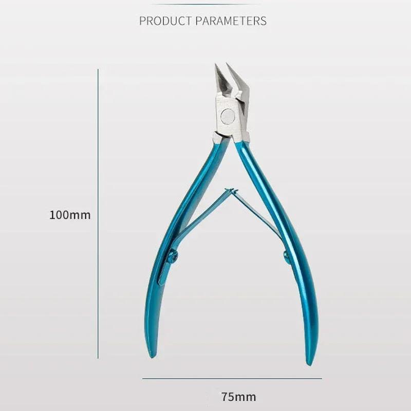 Nail Cutter Profesional Ingrown Toenail Scissors Cuticle Nippers Dead Skin Removal Nail Clipper  Stainless Steel Pedicure Tool