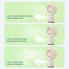 Rechargeable Handheld Misting Fan-Portable Battery Operated Water Mist Fan With 3 Adjustable Speed-Cooling Fan