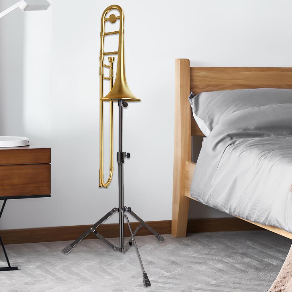 Trombone Bracket Adjustable Stand Bracket Triangular Design Height Adjustment Music Instrument Accessory For Live Streaming