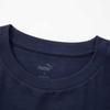 Puma Logo Print Casual Sports Crew Neck Short Sleeve T-Shirt Men Tops Navy-Blue 686393-06