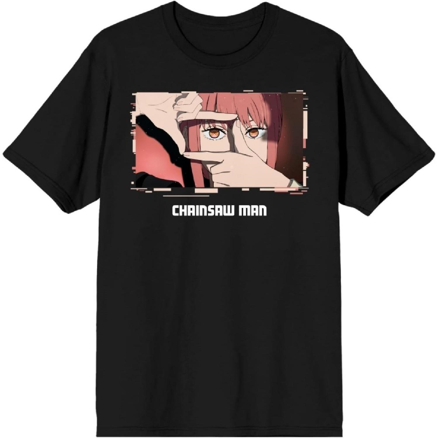 Черная футболка Человек-бензопила Макима S чёрный