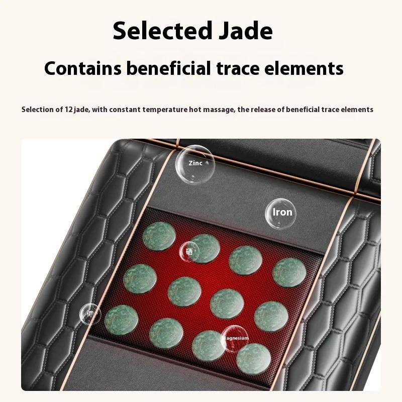 New Multi-functional Health Care Massager Electric Shiatsu Vibrating Heating Massage Lie Flat Cushion Massage Mattress for Body