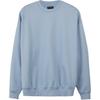Y-3 Solid Color Logo Letter Number Print Crew Neck Loose Long Sleeve Sweatshirt Unisex Sweatshirt Sky-Blue JD9803