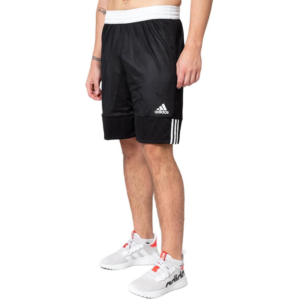 adidas Reversible Contrast Basketball Training Shorts Men Bottoms Black DX6386