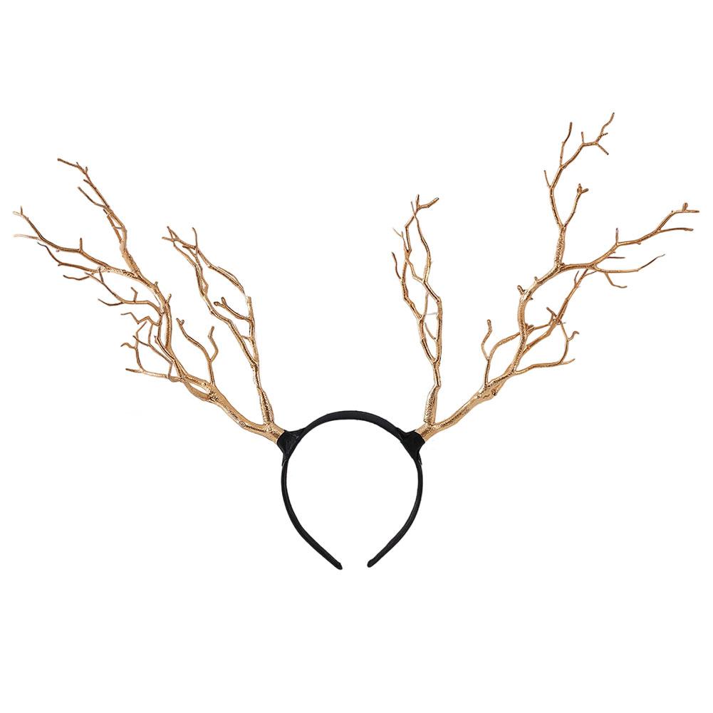 Exaggerated Branch Hair Band Antler Headband Christmas Reindeer Headdress Christmas Party Cosplay Accessory Headwear Gift