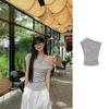 Striped One-word Shoulder Short-sleeved T-shirt Women's Summer New Korean Style Slim-fitting Machine Off-the-shoulder Top
