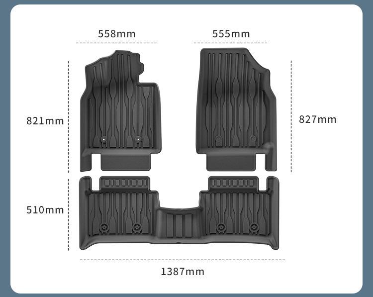 Eco-Friendly TPE Floor Mats & Trunk Liner for 2025 BYD Qin PLUS EV Cars