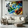 Mega Man Wall Tapestry Aesthetic Wall Hanging Printed Fabric Blanket Decorative Tapestries for Bedroom Living Room Home Decor