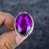 Pink Amethyst Gemstone Handmade 925 Sterling Silver Jewelry Ring Size 8.5 M-2791