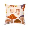 Autumn Harvest Thanksgiving Cushion Cover New Arrival Turkey Pumpkin Peach Skin Printed Cushion