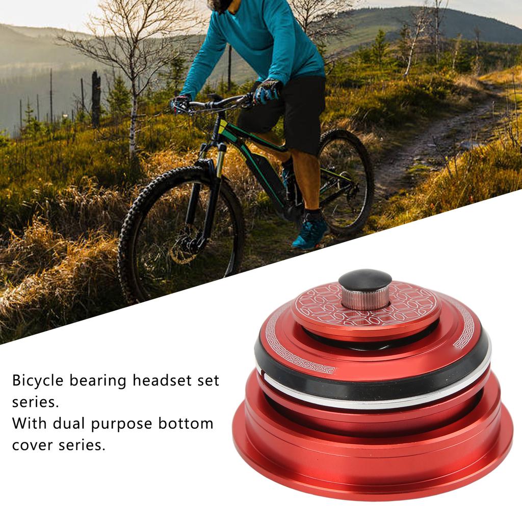 Bearing Headset Aluminum Alloy Mountain Bike Headset for Cone Straight Tube Fork