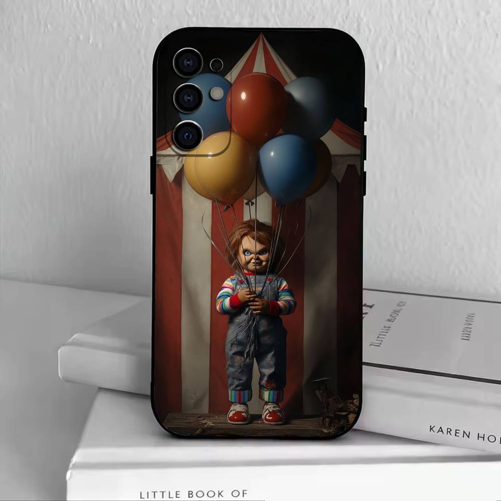 Chucky Scary Doll  Phone Case For Samsung S25,S24,S21,S22,S23,S30,Ultra,S20,Plus,Fe,Soft Silicone Black Cover