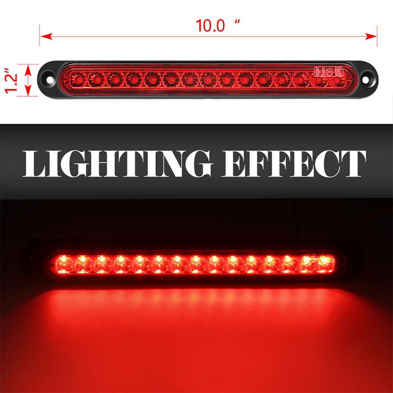 2 Stück 24V LED-Leuchten LKW-Rücklichter 12V Rückleuchten Anhänger-Rücklicht Wasserdicht 15-LED Bremslicht für Anhänger