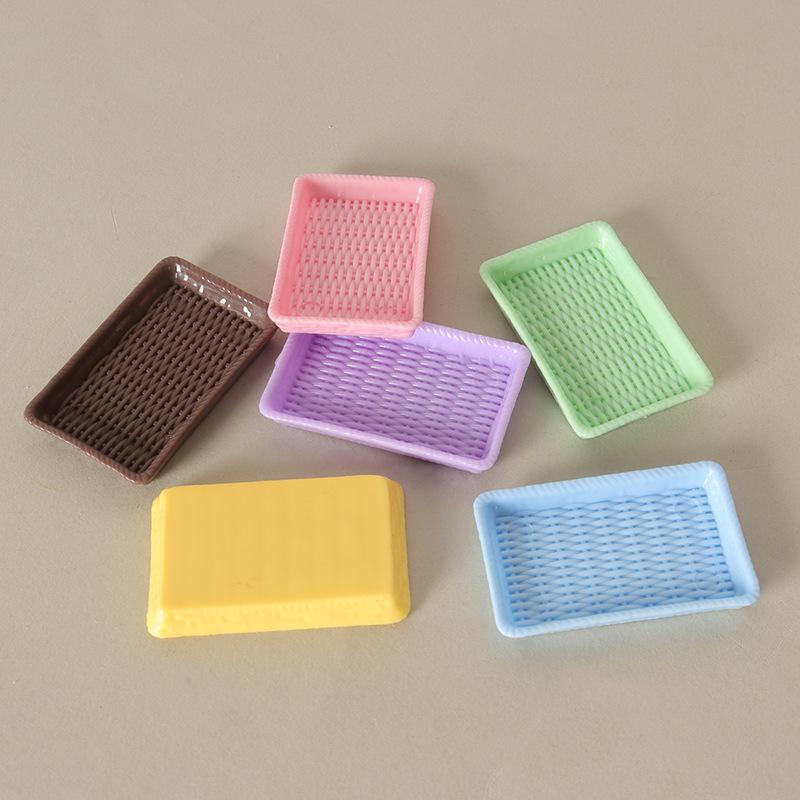 Miniature Dollhouse Food & Drink Tray Set Ornaments
