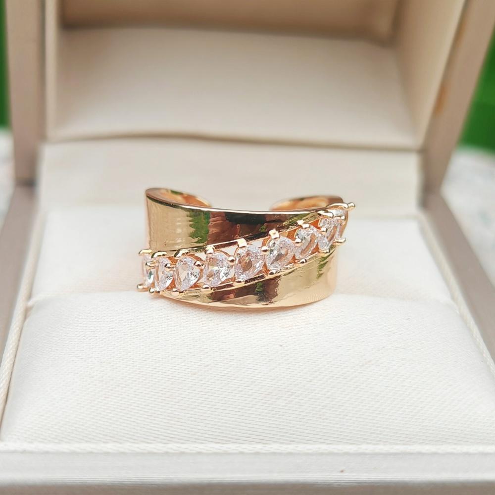 

1 шт. Модные геометрические фигуры кубического циркония открывающиеся регулируемые кольца для женщин стекируемые кольца ювелирные изделия свадебные аксессуары для вечеринки