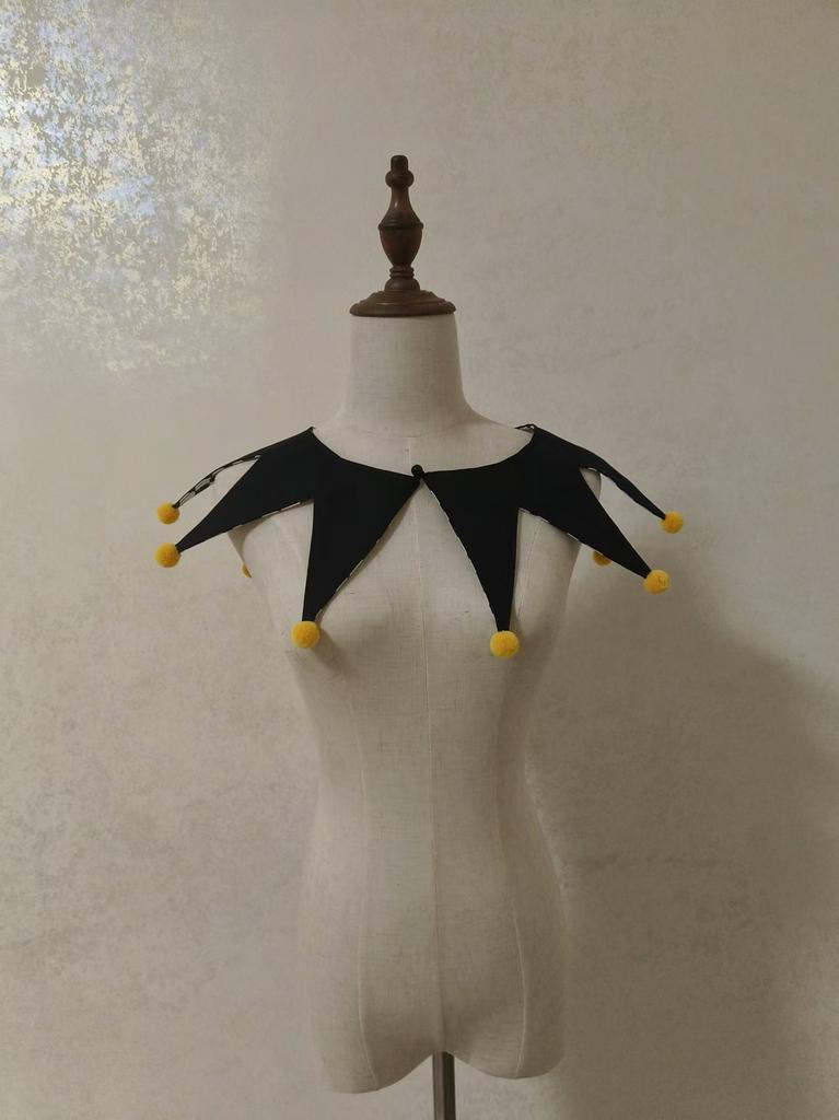 Customized fake collar clown Neck Ties Cosplay collar for woman detachable Fake collars Bow tie cosplay accessories