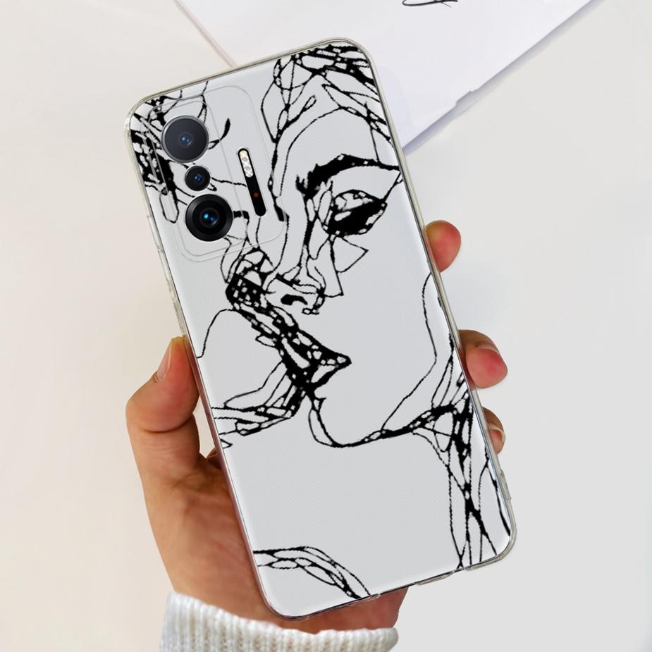 For Xiaomi 11T Pro Case New Fashion Back Cover Silicone Soft TPU Phone Case For Xiaomi Mi 11T Pro 11TPro Mi11T Full Coque Bumper