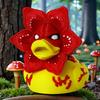Duck Figurine Collectible 3D Printed Flower Duck Statue Small Desktop Ornament for Home Office Shelf Table Decor
