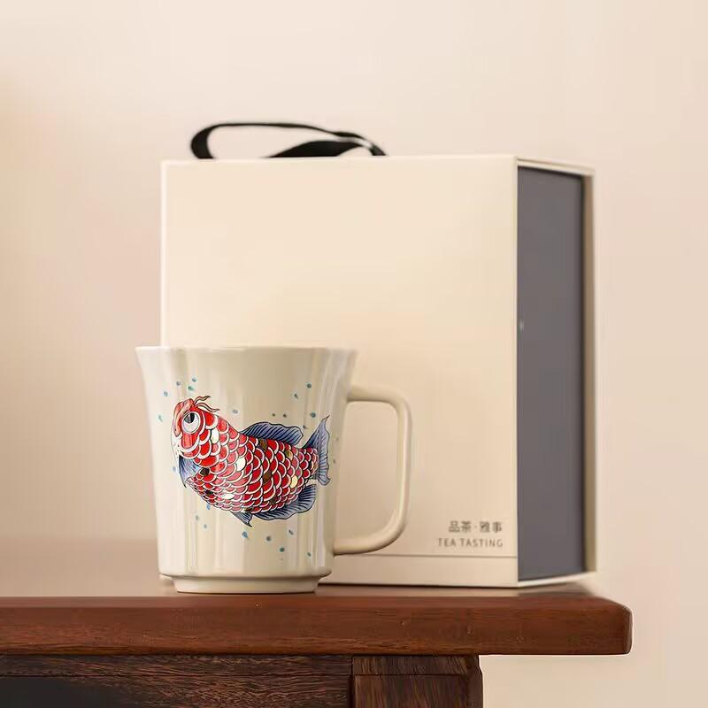 Plant Ash Ceramic Tea Cup Personal Special Water Cup Large Capacity High-End Office Tea Cup