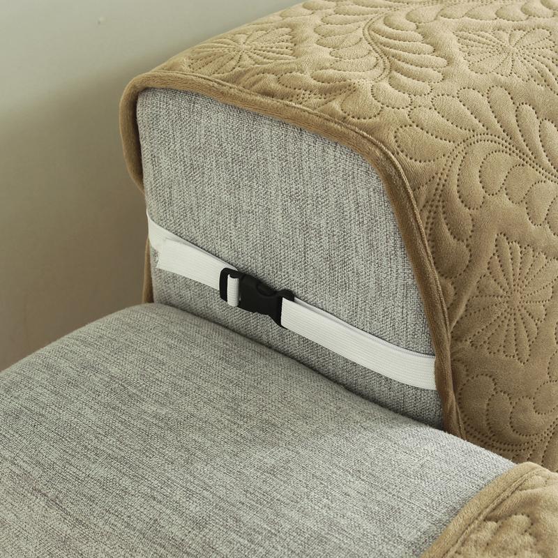 Vysoce kvalitní tlustý měkký plyšový prošívaný ručník na pohovku Protiskluzové potahy na pohovku do obývacího pokoje Jednodílný potah na pohovku pro domácí mazlíčky