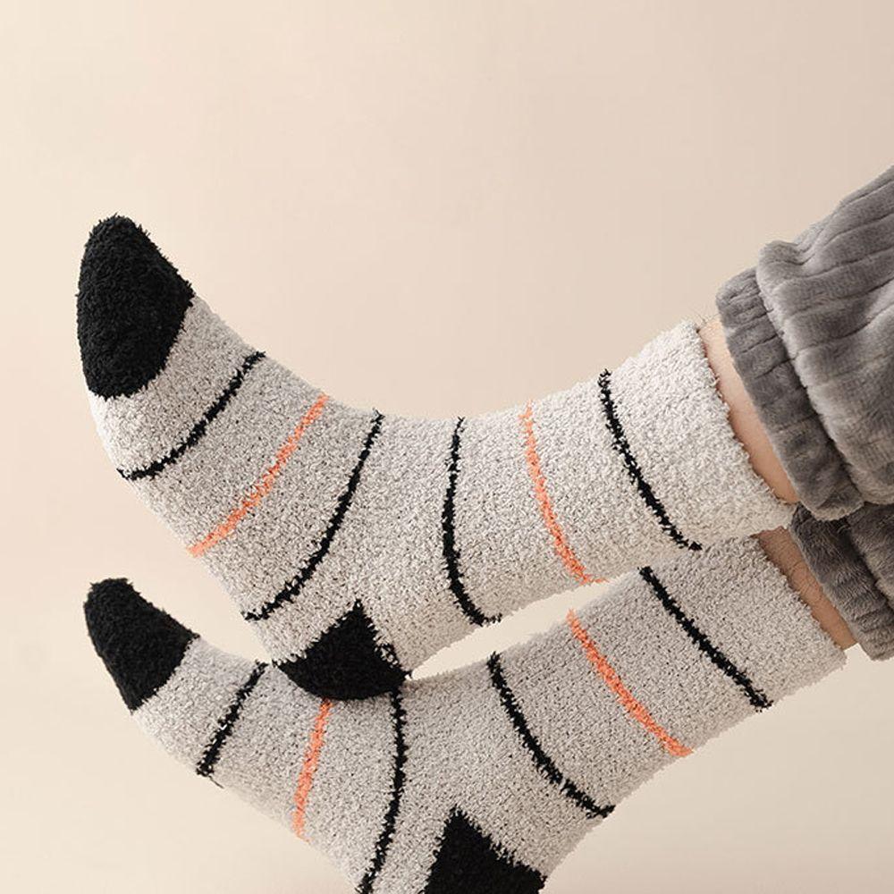 Comfortable Original Soft Thick Coral Fleece Socks Cotton Hosiery Middle Tube Socks Man Socks