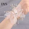 Wrist Corsage Elegant Comfortable Touch Anti-Wear Bride Bridesmaid Bracelet Flower for Wedding Engagement