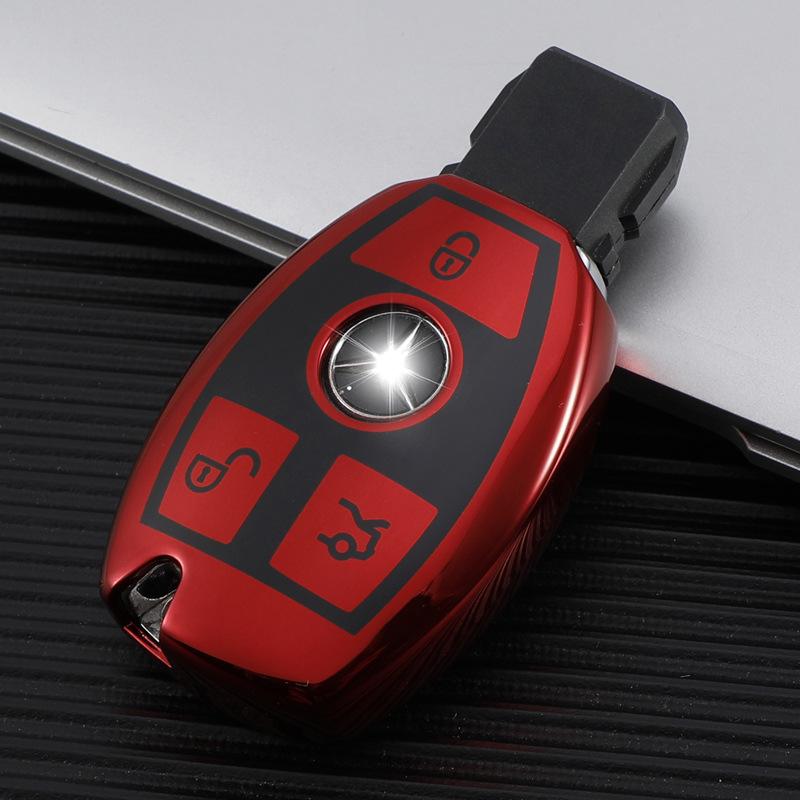 Suitable for Mercedes-Benz A-class Key Cover, C-class S-class B-class GLC/CLS/SLC/GLE/GLC Case All-inclusive Key Chain
