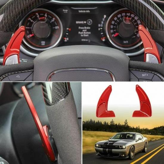 Steering Wheel Shift Paddle Extended Shifter Trim for Dodge Challenger 15+