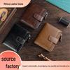 Men's Retro Short Wallet: Multifunctional, Large Capacity Card Holder & Driver's License Case