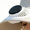 Solar-powered Fan Hat Women's Shawl-style Sun Hat Wide Brim Neck Flap UV Protection Breathable Solar Cooling Sun Protection Caps