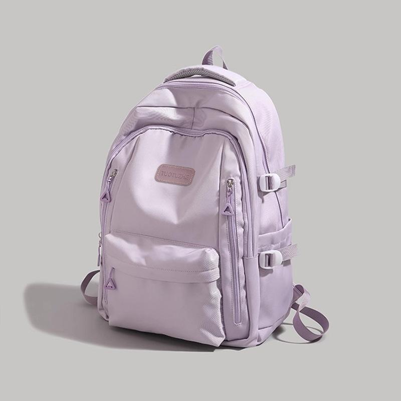 Female college student backpack 2025 new junior high school student schoolbag computer bag leisure short-distance travel bag