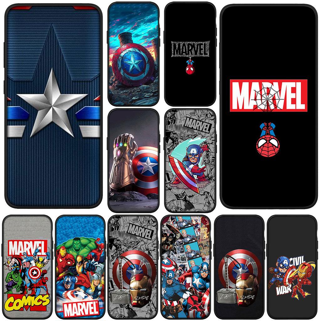 Captain Marvel America Shield Phone Cover for Samsung Galaxy A56 A26 A36 A10 A20 A30 A31 A32 A50 A51 A52 A53 A33 A12 A14 Case